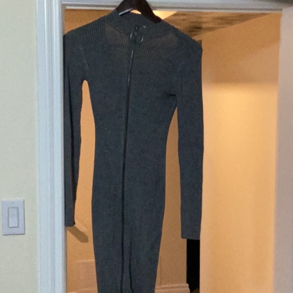 Grey sweater dress - Picture 1 of 2
